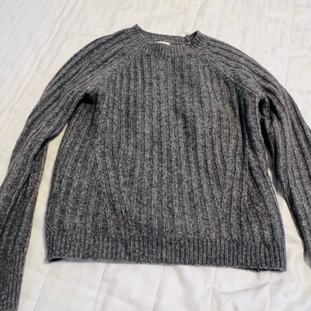 a new day Charcoal Ribbed Women's Sweater